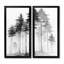 «Black and White Tall Pine Tree Forest», art sur toile de pin, art mural nature noir 2 pièces-1017487702-1017487697-1017487698