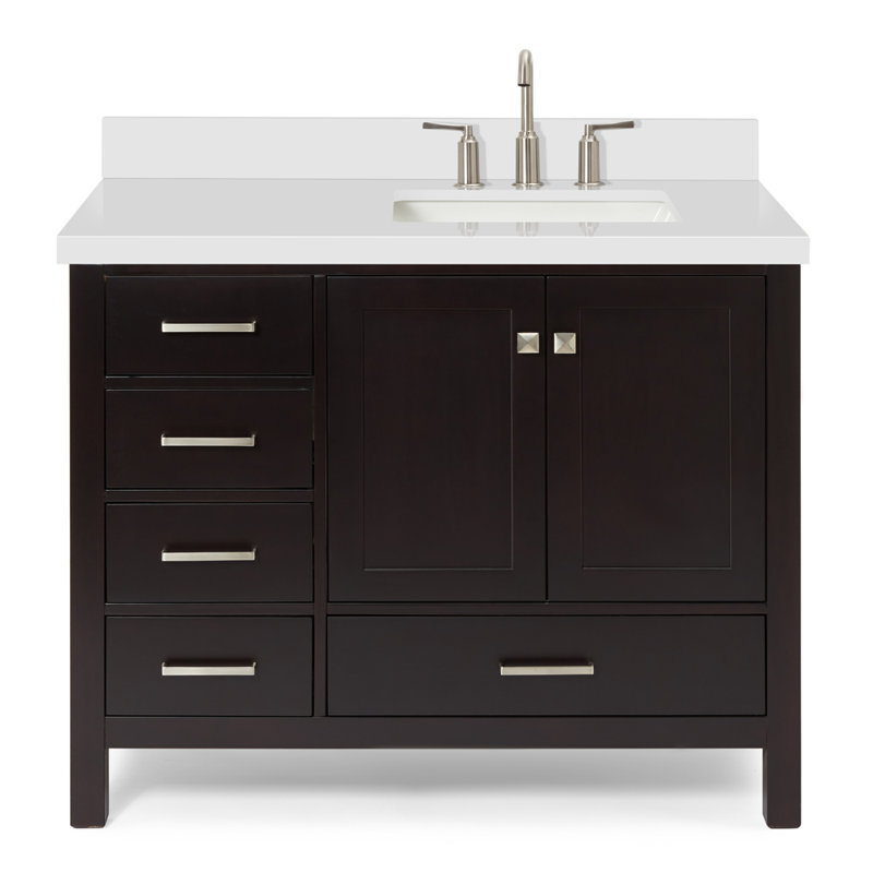 Cambridge 43" Single Bathroom Vanity Set, Espresso