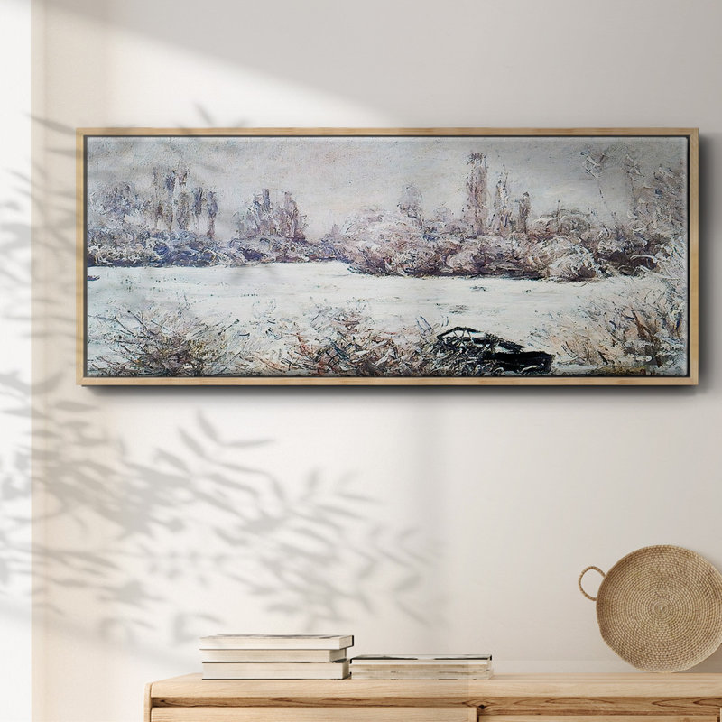 Le givre, 1880 - toile encadrée, H 8 po x l 20 po