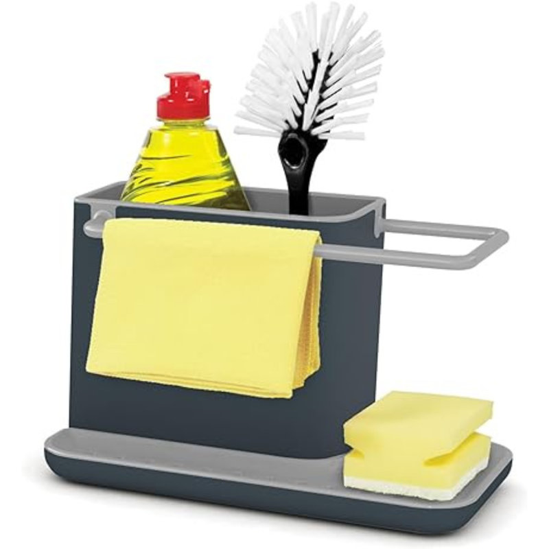 20 cm Caddy Sink Organiser, White/Green