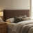 Bentleyville Upholstered Linen Blend King Size Headboard In Cocoa-404872094-404872086
