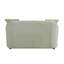Causeuse Mahler en lin beige avec 4 coussins