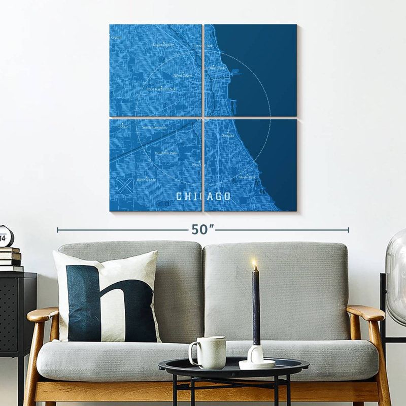 Aliaz Blue Chicago Map