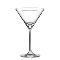 Bold Drinkware Revel 10 Ounce Martini Glass, Set of 6