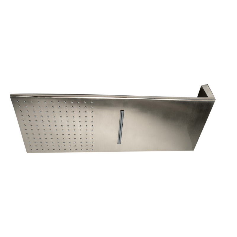 Rain Fixed Shower Head 1.8 GPM GPM, Brushed Nickel