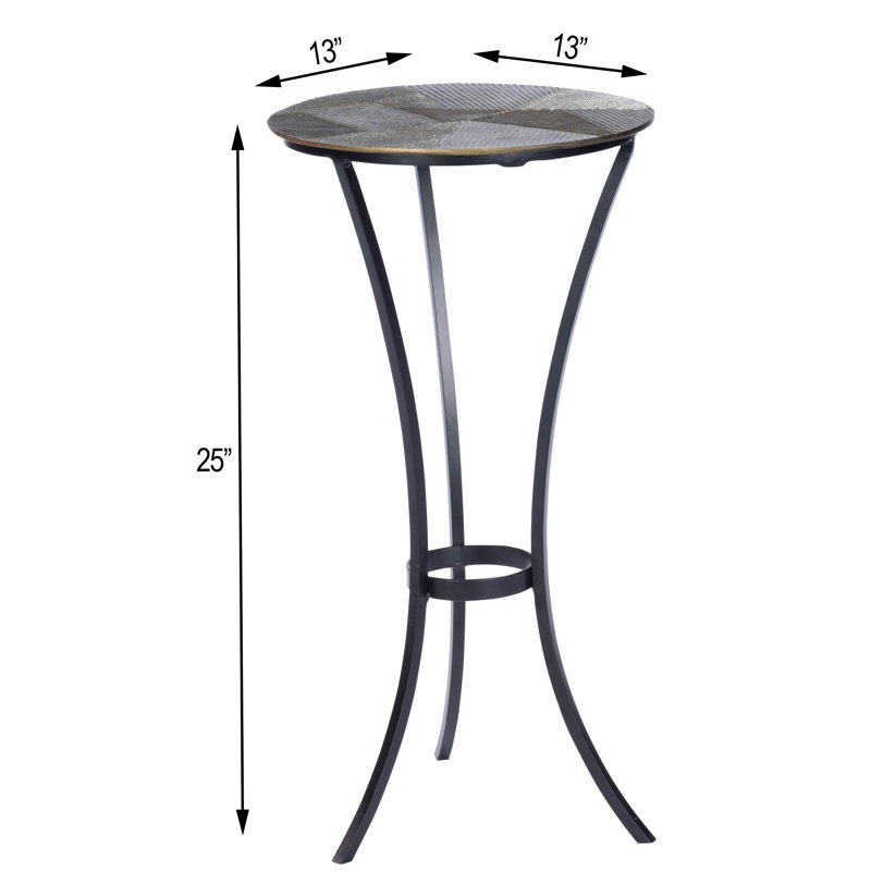 Gaston Round Metal Side Table