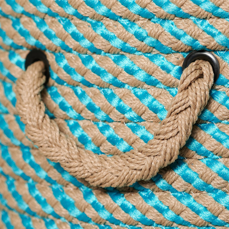 Panier Anthea, H 12 po x l 15 po x P 15 po, Bleu sarcelle