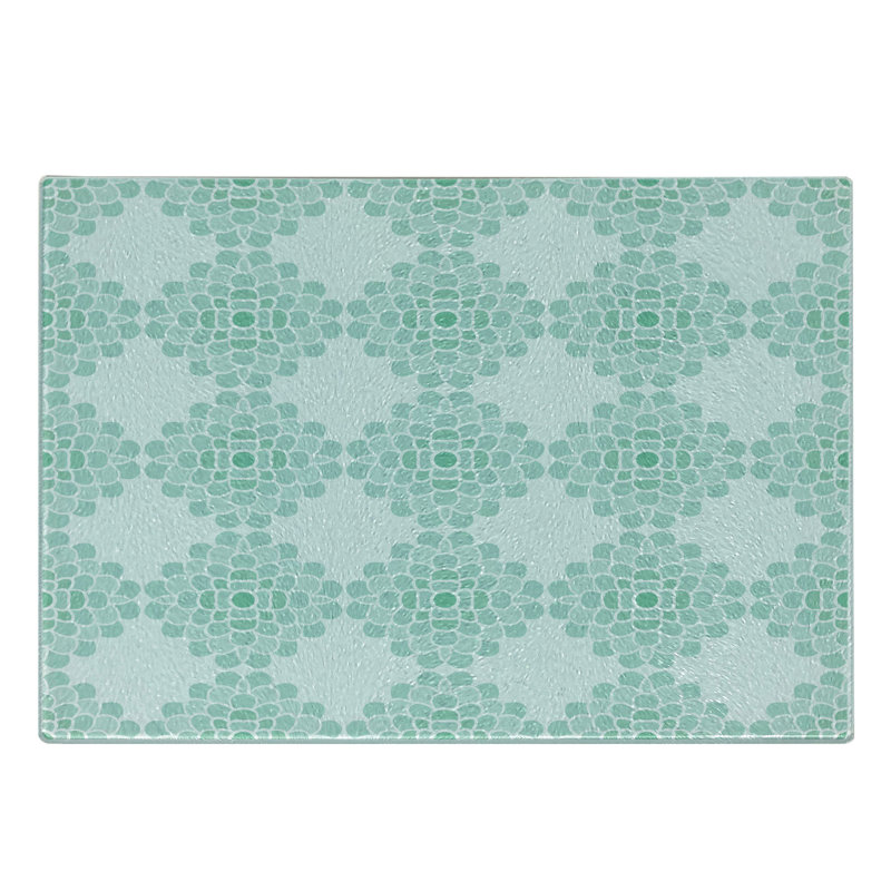 Planche à découper en verre trempé Ambesonne Aqua