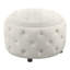 Repose-pieds de rangement rond en velours 28 po Elester-1296193914
