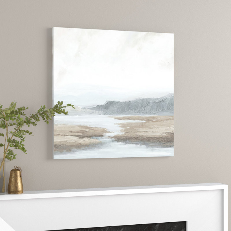 Paysage abstrait - reproduction d'art sur toile, H 30 po x l 30 po
