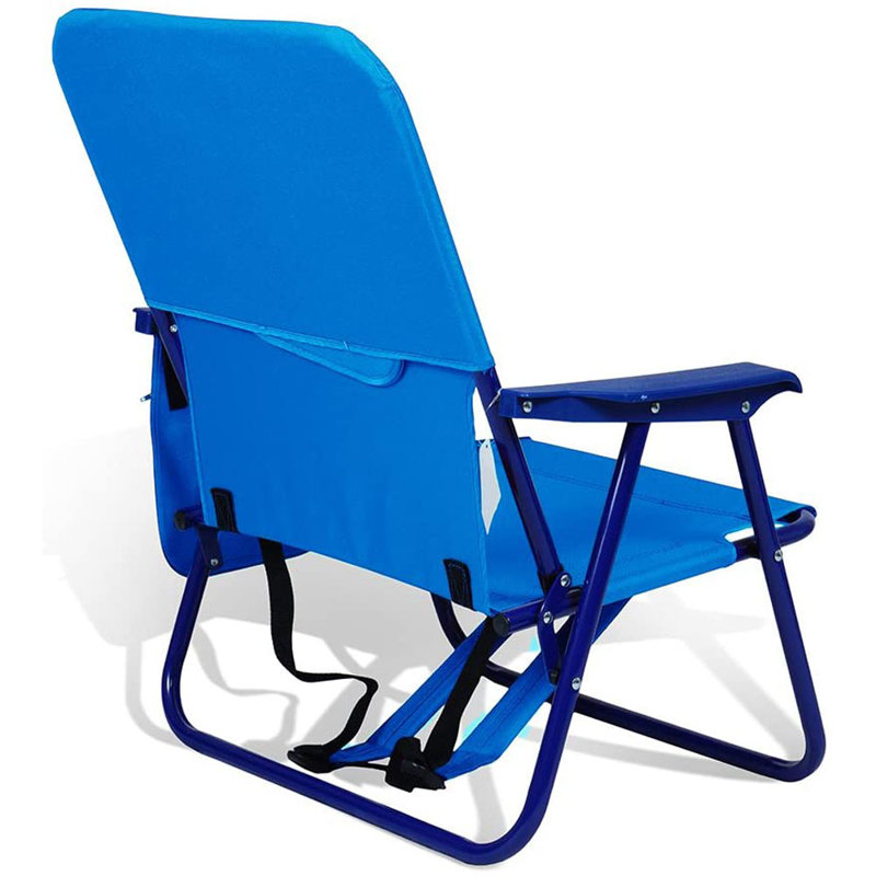 Folding Beach Chair, Light Blue