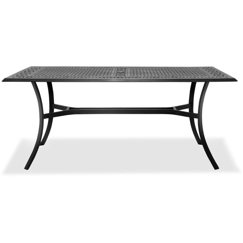 Glendo 6 - Person Metal Patio Dining Set with Rectangular Table