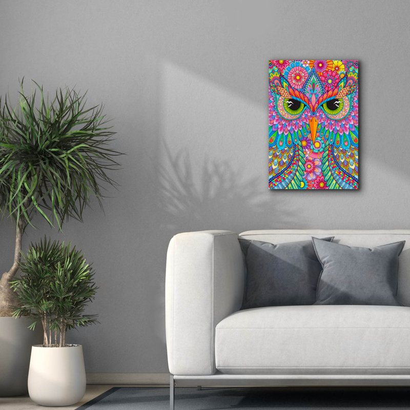 «Night Owls 3» par Hello Angel, art mural sur toile, H 26 po x l 18 po x P 0,75 po