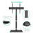 TV Floor Stand With Tempered Glass Base For 30-70 Tvs,Height Adjustable Swivel TV Stand