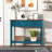 Farmhouse Style Console Table With 2 Drawer And Bottom Storage Shelf-1110282808