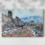 «Road to Vetheuil in Winter», toile tendue avec châssis-902203015