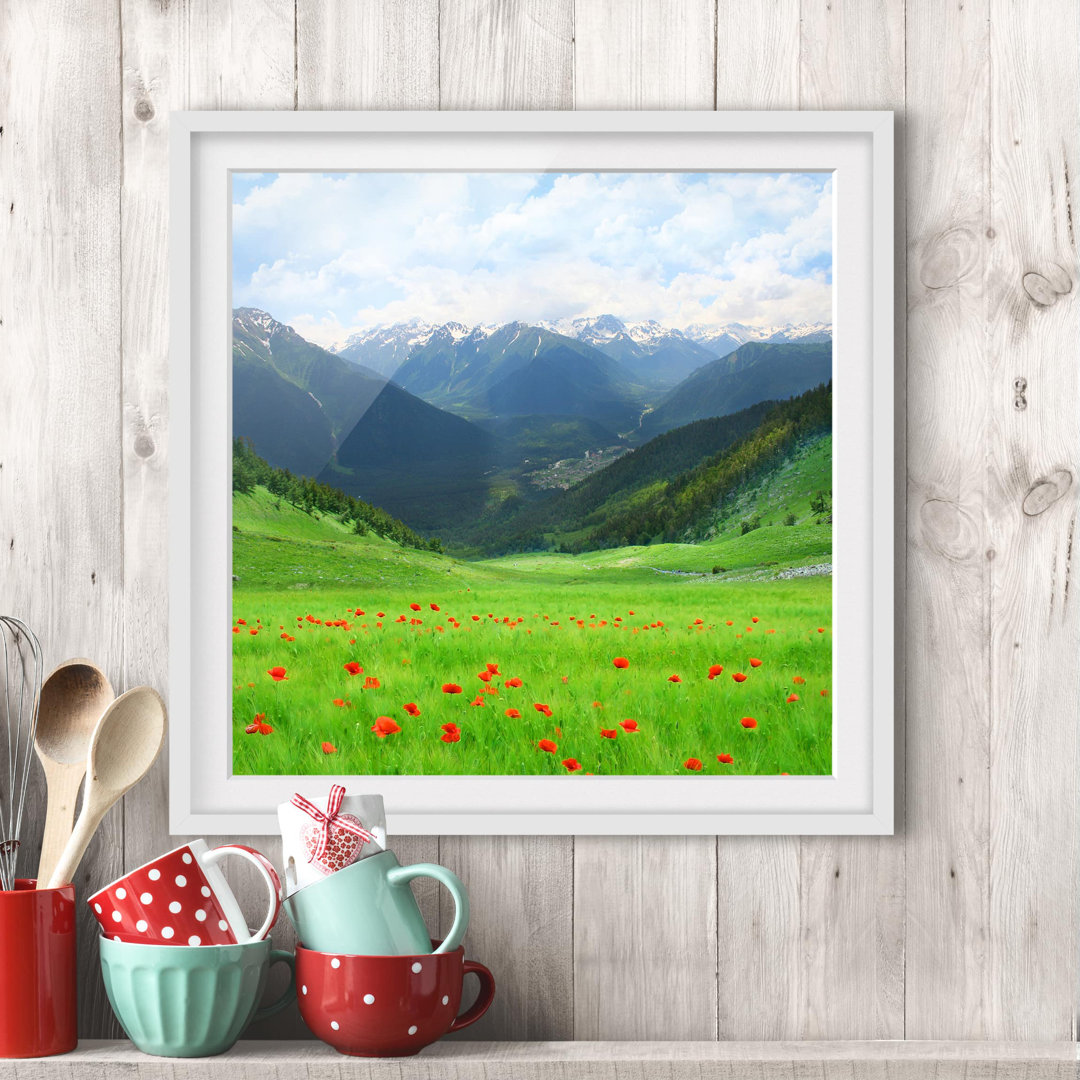 Gerahmtes Poster Alpine Meadow