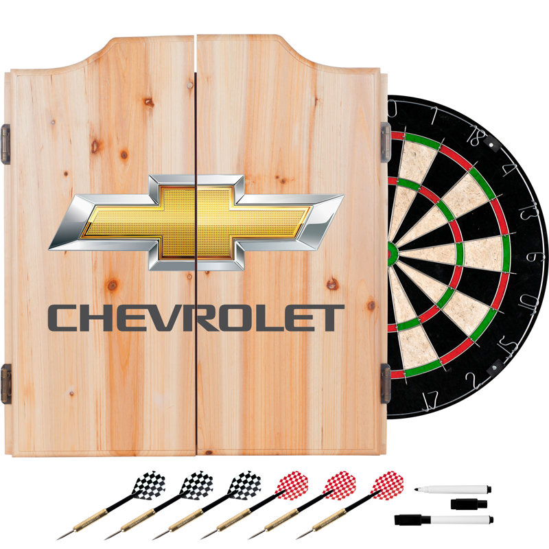 Ensemble de jeu de fléchettes et cabinets Chevrolet