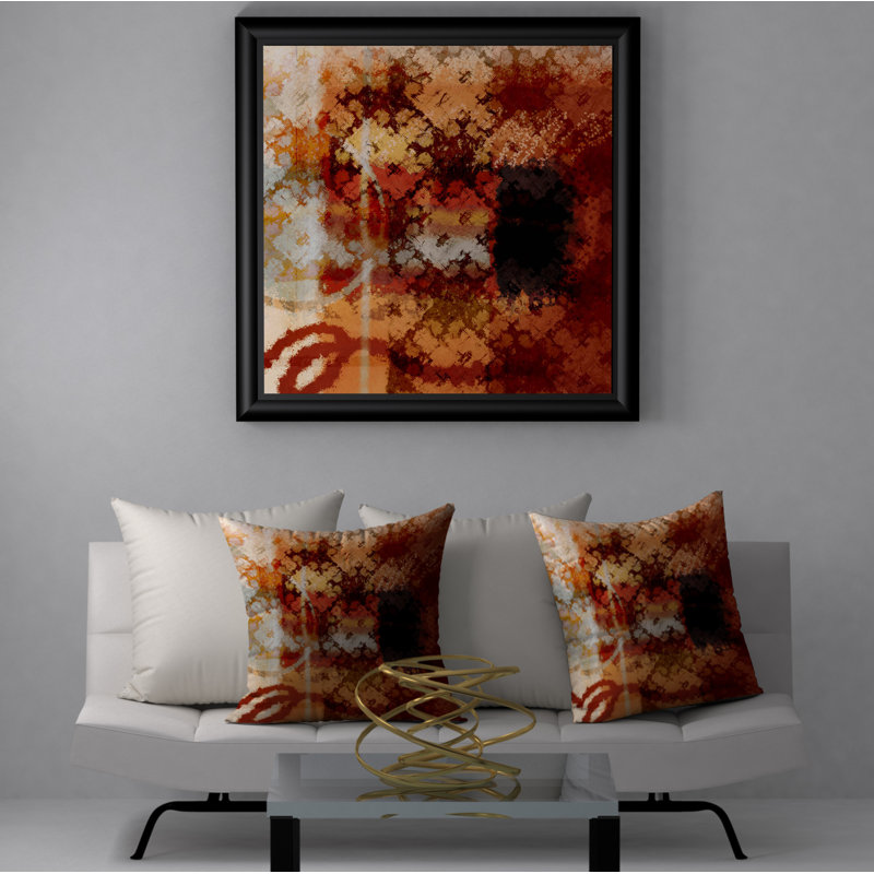 Housse de coussin décorative carrée impressionnante et insert, 20 po x 20 po