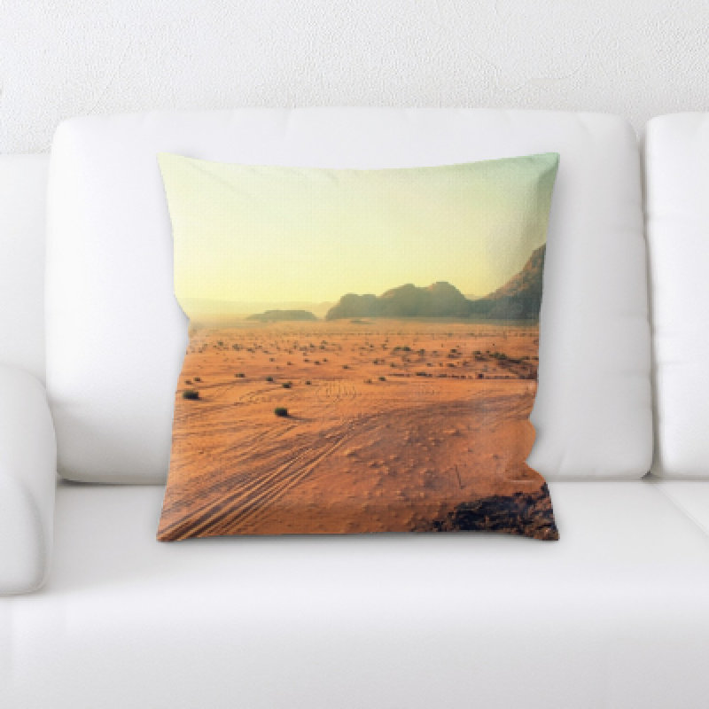 Desert Microsuede Reversible Throw Pillow