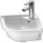 Duravit Starck 3 White Ceramic Corner Wall Mount Bathroom Sink with Overflow