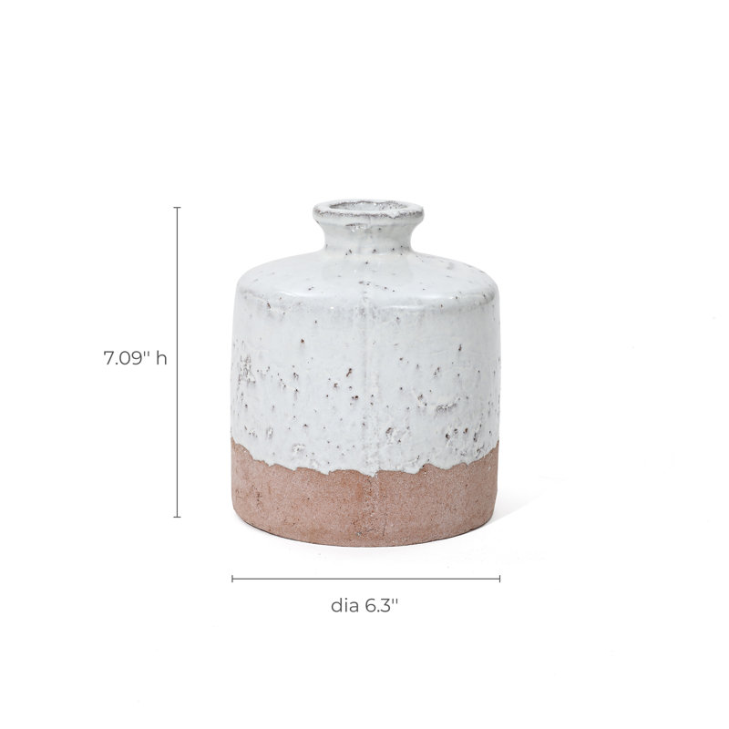 Ladine Handmade Terracotta Table Vase