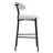 26'' Counter Height Bar Stools Teddy Fabric Cover Kitchen Island Counter Bar Stool With Black Powder Coating Base And Footrest-969296304