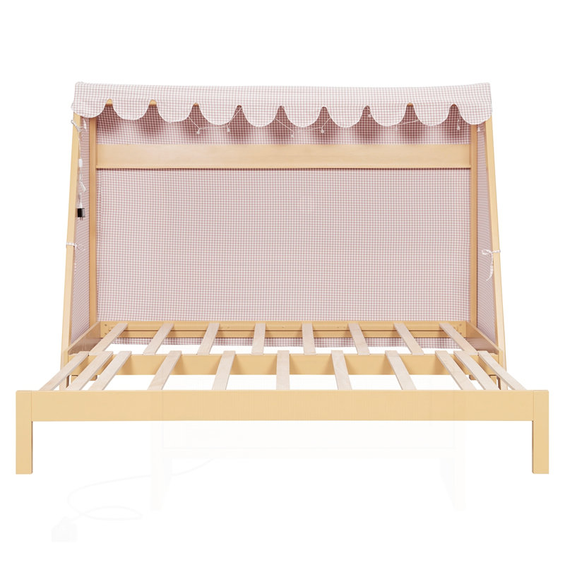 Lit simple TG avec lit gigogne simple, Naturel