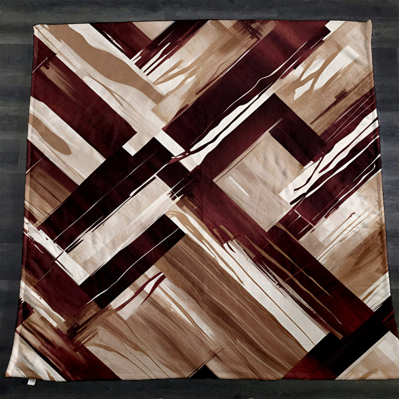 Couverture en sherpa, L 68 po x L 80 po