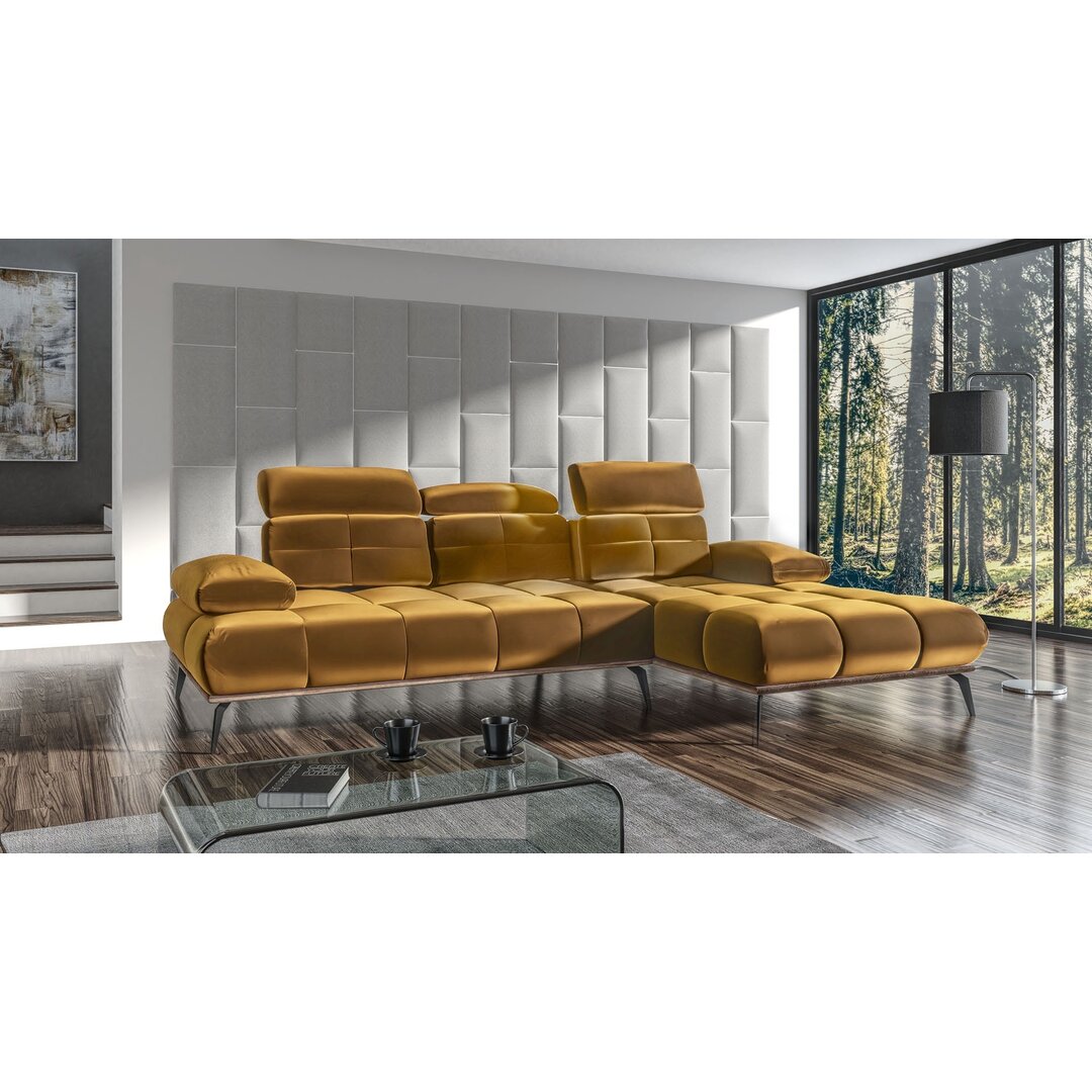 Premium Ecksofa Biggs aus Samt