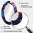 Blue And Purple Seamless Marble Volcano III - Blue Oval Wall Mirror Decor-1903963437