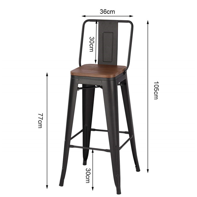 Faycelles Counter Stool with Metal Frame