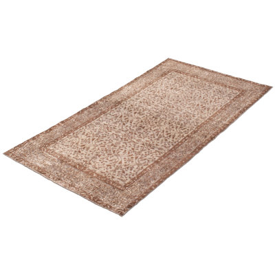 Bridie One-of-a-Kind 3'10" X 6'9" 2000s Wool Area Rug in Light Gray