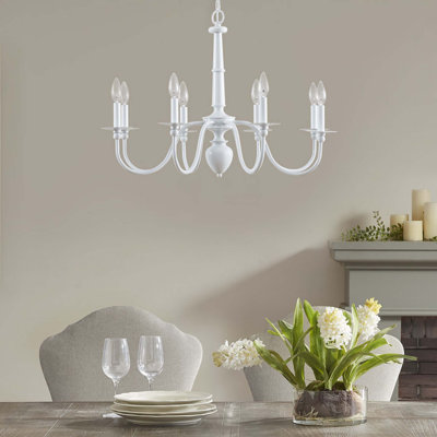 Lustre traditionnel en métal 8 lumières