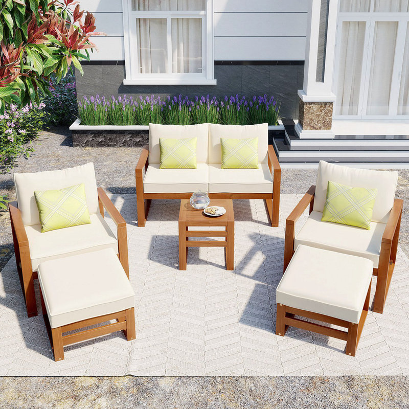 Patrise 48,92 po de largeur avec coussins, Beige