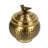 Feliberto Round Hammered Metal Container with Bird Finial