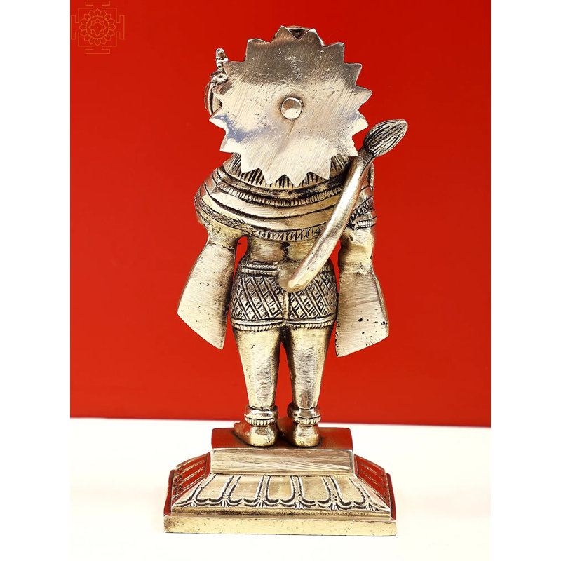 Figurine Bénédiction Hanuman debout sur piédestal