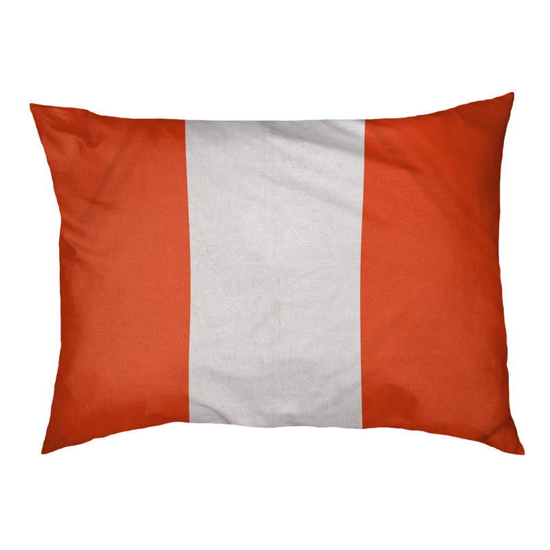 Coussin d'extérieur pour chien Florida Tribe, Grand (l 50 po x P 40 po x H 7 po), Orange/White