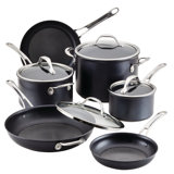 Anolon X Hybrid Nonstick Cookware Induction Pots and Pans Set, 10 Piece