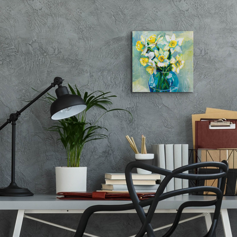 «Early Blooms» par Jeanette Vertentes, H 12 po x l 12 po x P 0,13 po