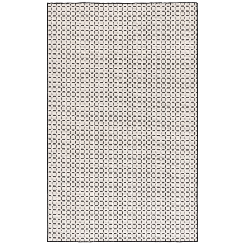 Natural Fiber 489 Area Rug In Ivory / Black, Rectangle 5' x 8'