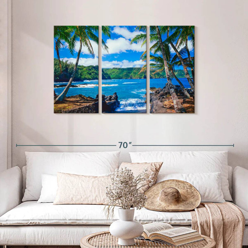 Gillard Maui Coastal Palms, H 28 po x l 45 po