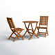 Fleur 30'' Round 2 - Person Bistro Set