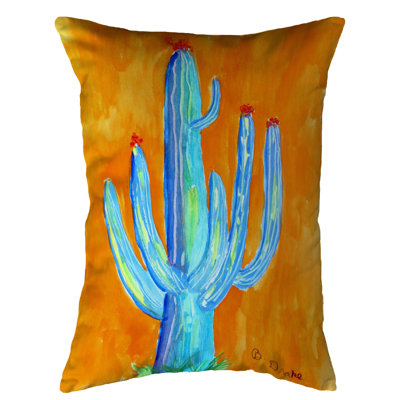  Tall Cactus Outdoor Rectangular Pillow Cover & Insert