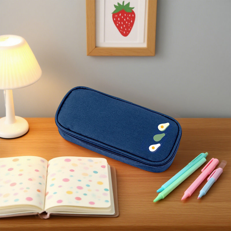 Trousse à crayons mignonne, Bleu