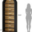Étagère de rangement ouverte 79,53 "à 8 niveaux noir et brun pour salon, bureau, chambre à coucher-2113389618-2113389612