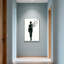 «Abstract Silhouette Woman Birds Flight», reproduction d'art sur toile-1656757231