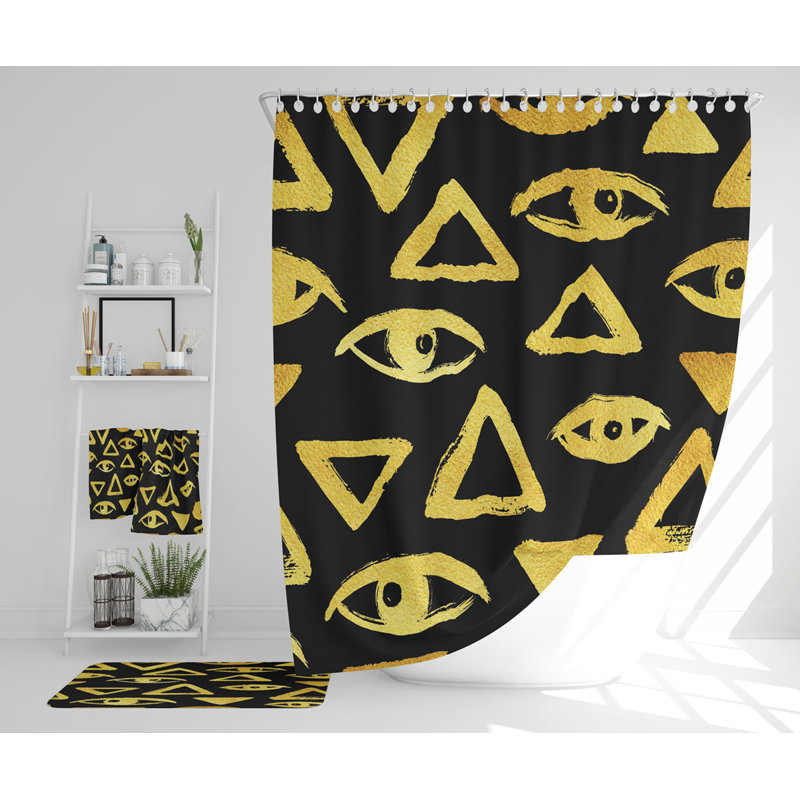 Nashana Polyester Shower Curtain Set