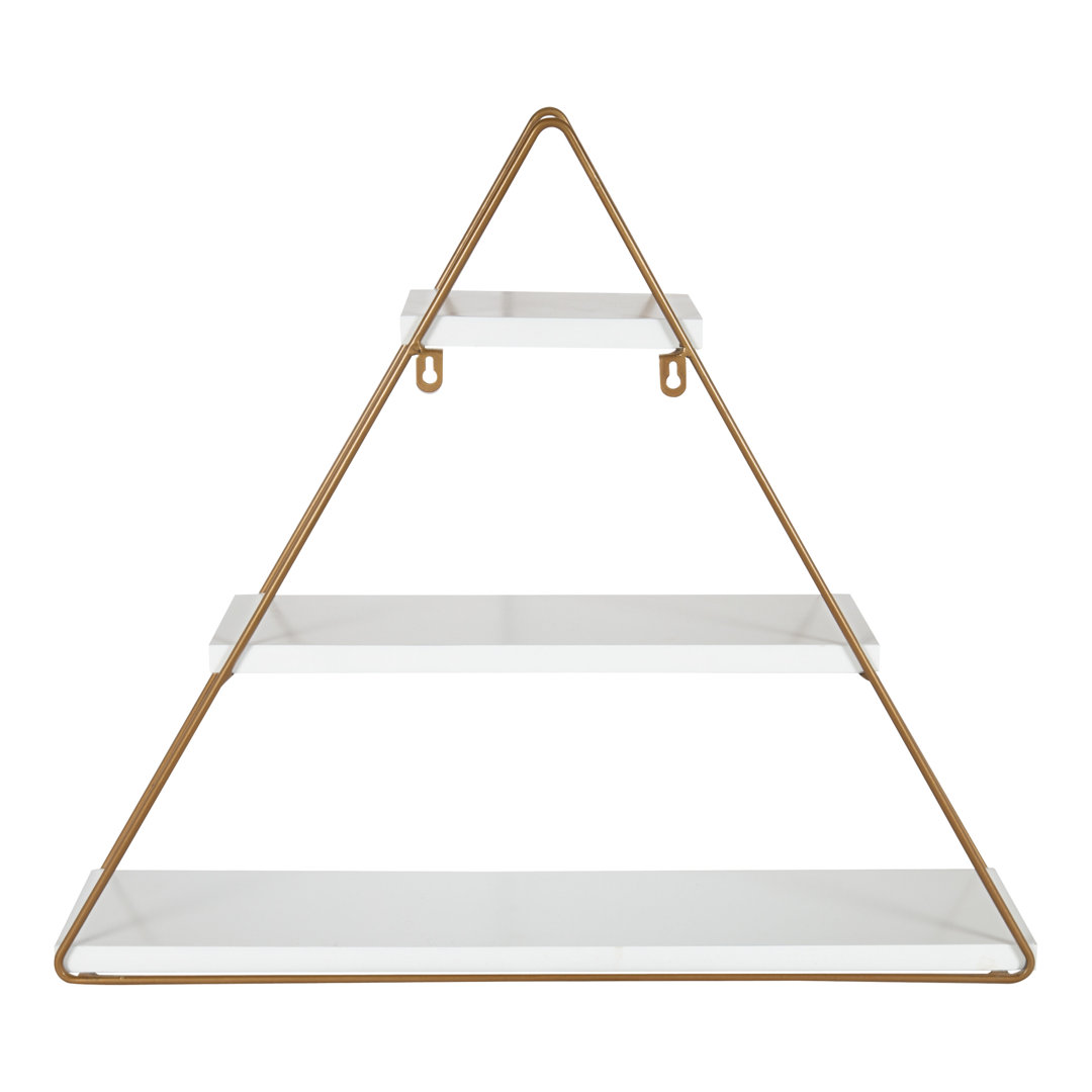 3 Piece Triangle Tiered Shelf with Adjustable Shelves 17 Stories 
