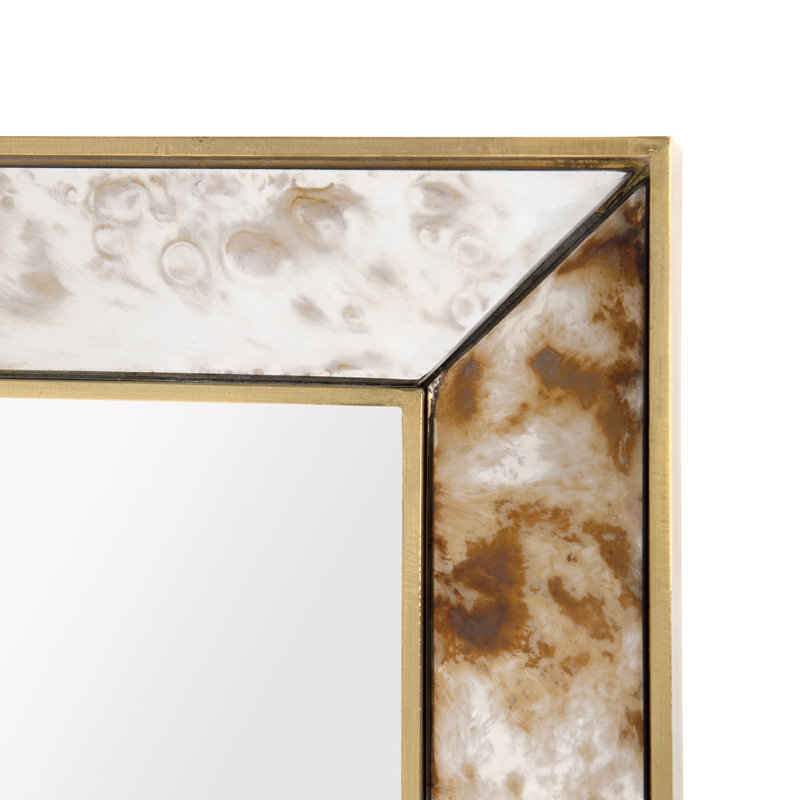 Etienne Flat Glass Wall Mirror, 38" H x 28" W x 3" D